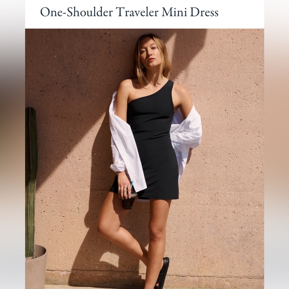 Abercrombie - One Shoulder Traveler Mini Dress